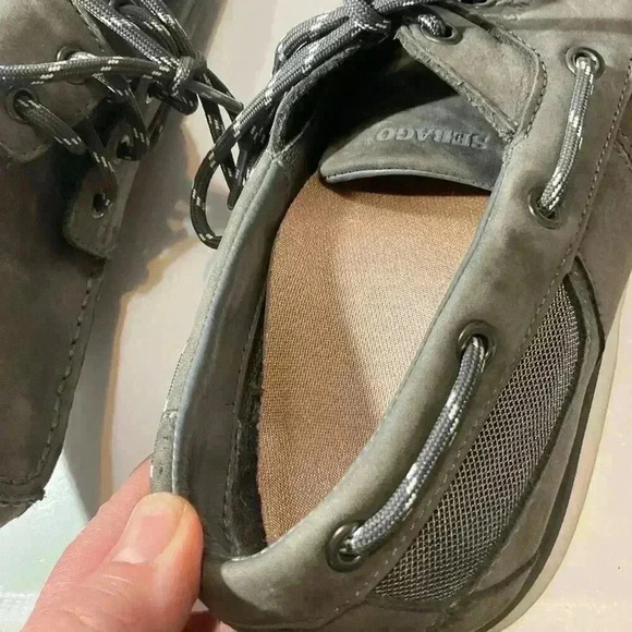 Sebago Men’s Dockside Crest Vent Graphite Collection Casual Boat shoes size 9.5 - Picture 9 of 9